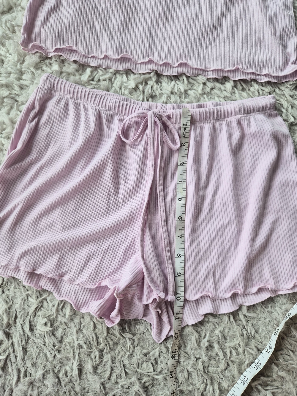 Juicy Couture Y2K Pink Ribbed Rhinestone Pajama Set - Small - Picture 11 of 16
